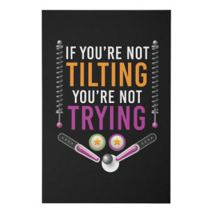 You are Nat Tilting Pinball Arcade Retro Faux Canvas Print