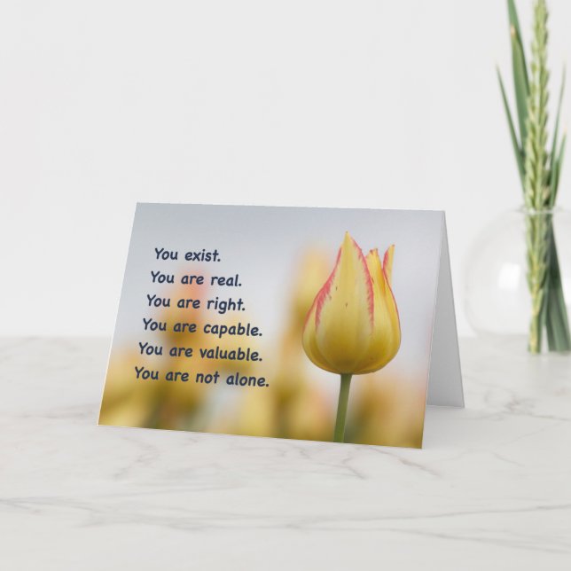 You Are Not Alone Card (Front)