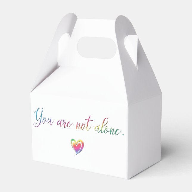 You Are Not Alone/Safety Pin Favor Boxes (Front Side)