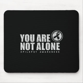 You Are Not Alone Wear Purple Day Epilepsy Awarene Mouse Pad