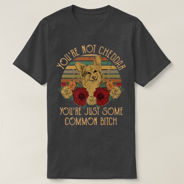 You Are Not Cheddar You Are Just Some Common Vinta T-Shirt (Design Front)