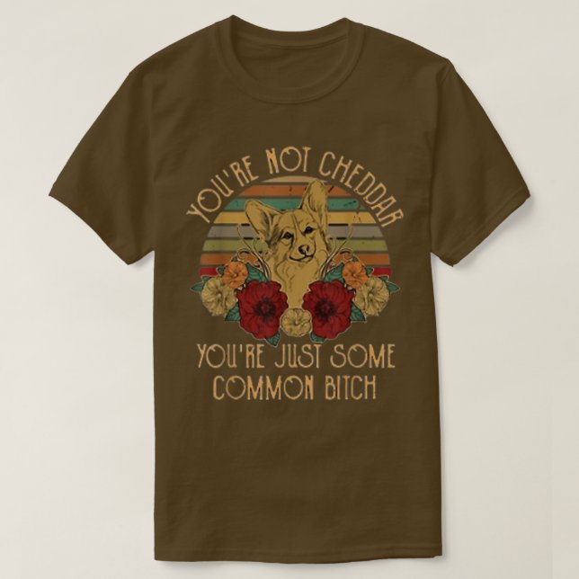 You Are Not Cheddar You Are Just Some Common Vinta T-Shirt (Design Front)
