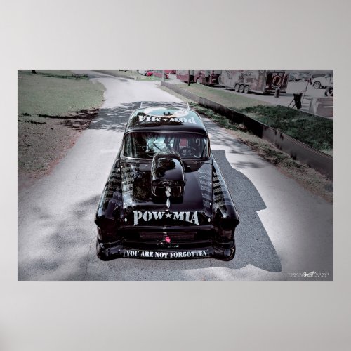 You Are Not Forgotten 1955 POW_MIA Chevy Poster