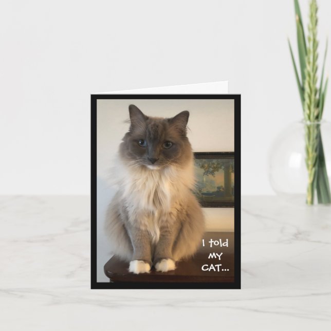 You are not my boss, says who card (Front)