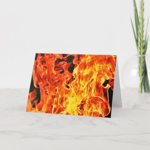 You Are On Fire Congratulations Note Card