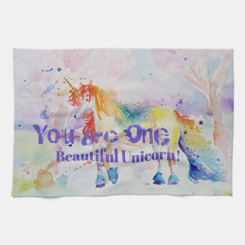 You Are One Beautiful Unicorn Tea Towel