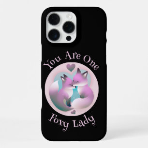 You Are One Foxy Lady Fox Couple Kissing Black iPhone 16 Pro Max Case