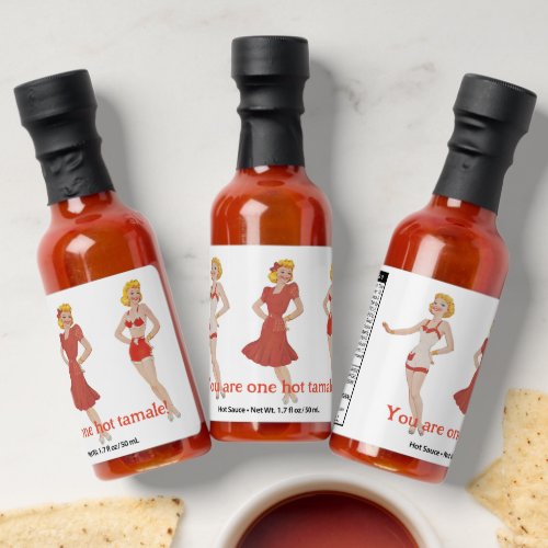 You Are One Hot Tamale Vintage Paper Doll Hot Sauces