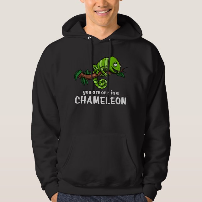You Are One In A Chameleon Funny Lizard Hoodie (Front)