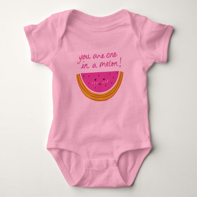"You Are One in a Melon" Baby Bodysuit (Front)
