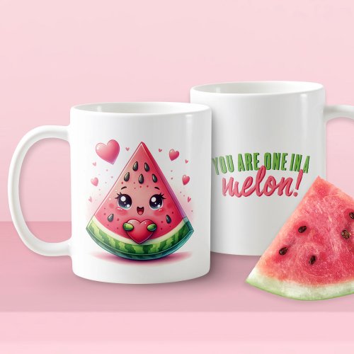 You Are One in A Melon Funny Watermelon Love Coffee Mug