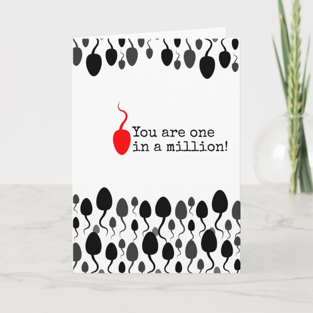 "You are one in a million" sign Card (Front)