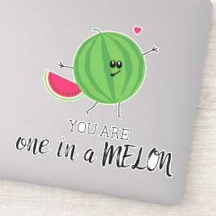 You are One in a Million Thank You Watermelon Sticker