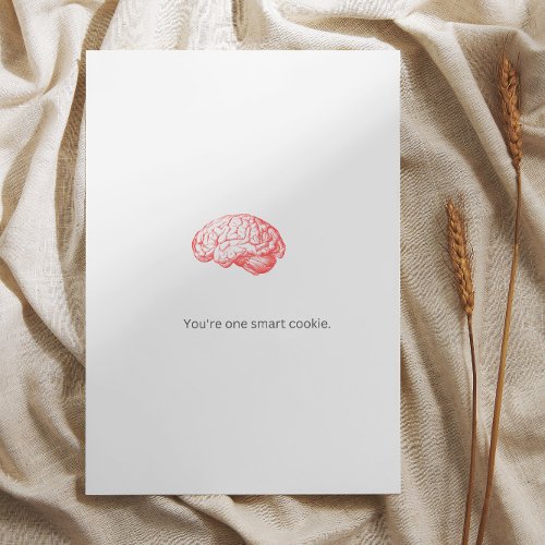 You are one smart cookie thank you card