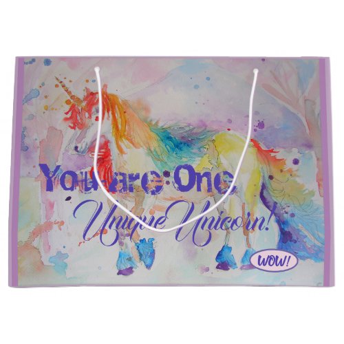 You Are One Unique Unicorn Birthday Gift Bag