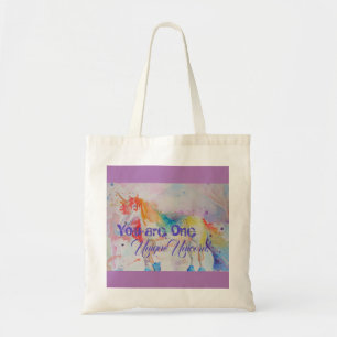 You Are One Unique Unicorn! Girls Pink Unicorns Tote Bag