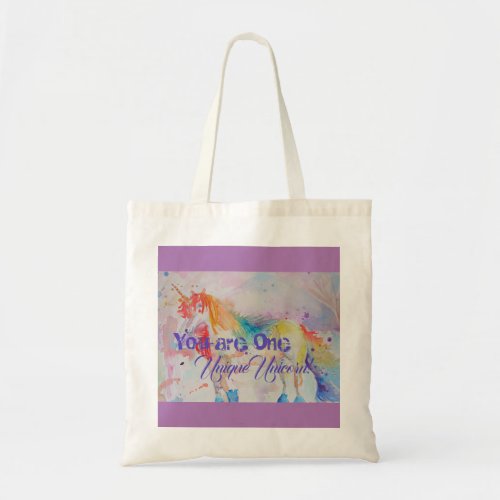 You Are One Unique Unicorn Girls Pink Unicorns Tote Bag