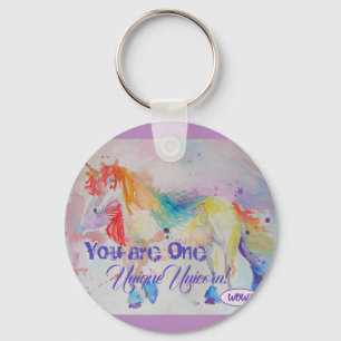 You Are One Unique Unicorn! Postcard ladies Girls Keychain