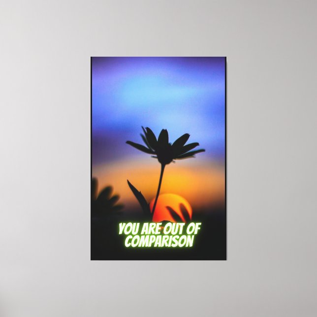 You are out of comparison, New Year, Metal Print A (Front)
