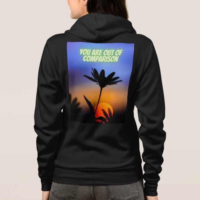 You are out of comparison, New Year, T-Shirt Hoodie (Back)