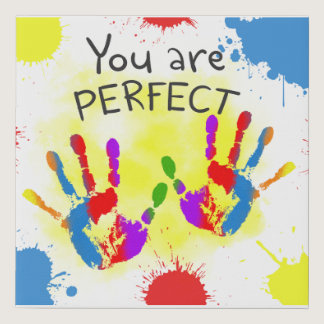 You are perfect Autism wall art decor