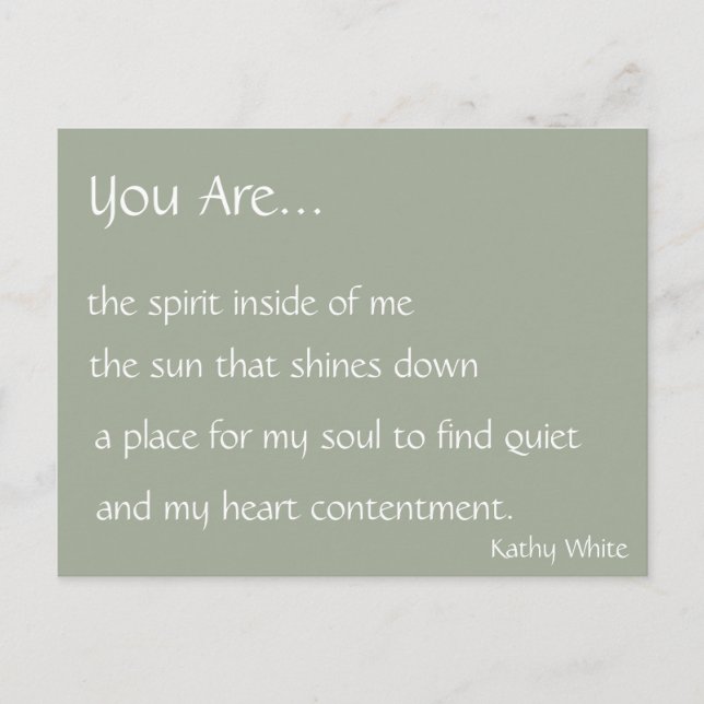 You Are Postcard (Front)