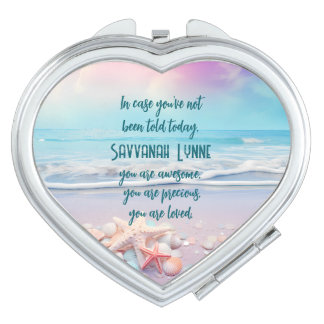 You are Precious, Loved, Awesome Personalized Compact Mirror
