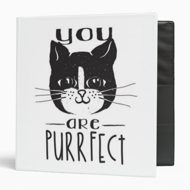 You Are Purrfect 3 Ring Binder (Front/Inside)