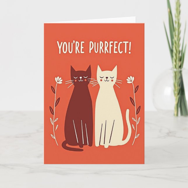 You Are Purrfect Card (Front)