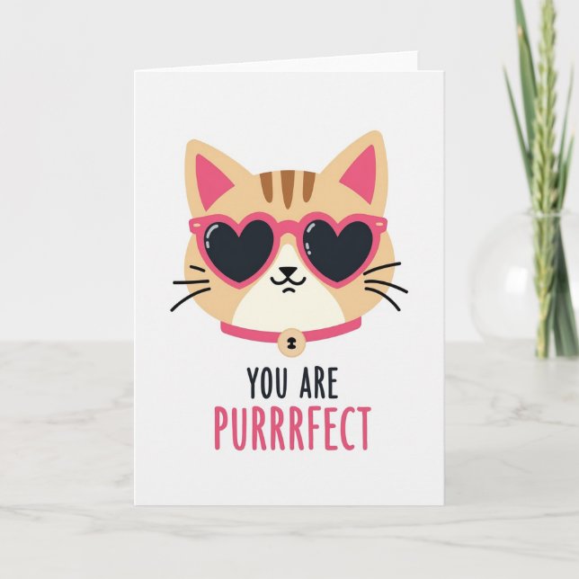 You Are Purrrfect Cat Card (Front)