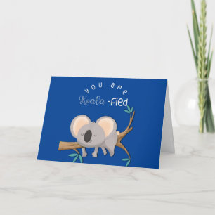 you are qualified koala congratulations graduation card
