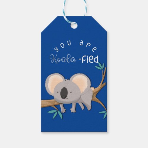 you are qualified koala congratulations graduation gift tags