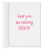 **YOU ARE RETIRING" FLAMINGOS ARE "TICKLED PINK" (Inside (Right))