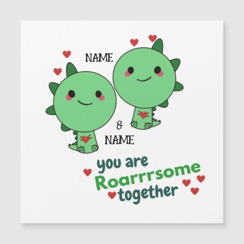 You Are Roarrrsome Together Funny Dinosaur Couple 