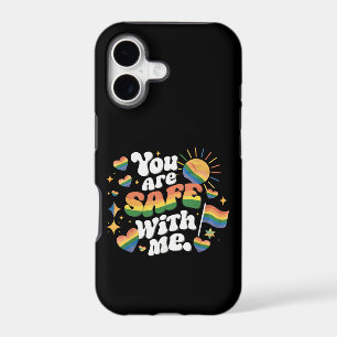 You are Safe with Me LGBT Rainbow Gay iPhone 17 Case
