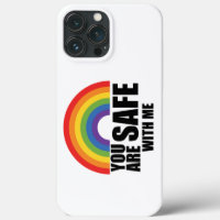 You Are Safe With Me LGBTQ Rainbow Pride 