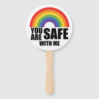 You Are Safe With Me LGBTQ Rainbow Pride