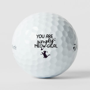 'You Are Simply Meow-gical' Cat Lovers Gift Golf Balls
