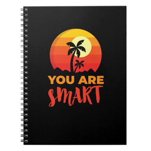 You Are Smart Positive Affirmation Inspirational Notebook