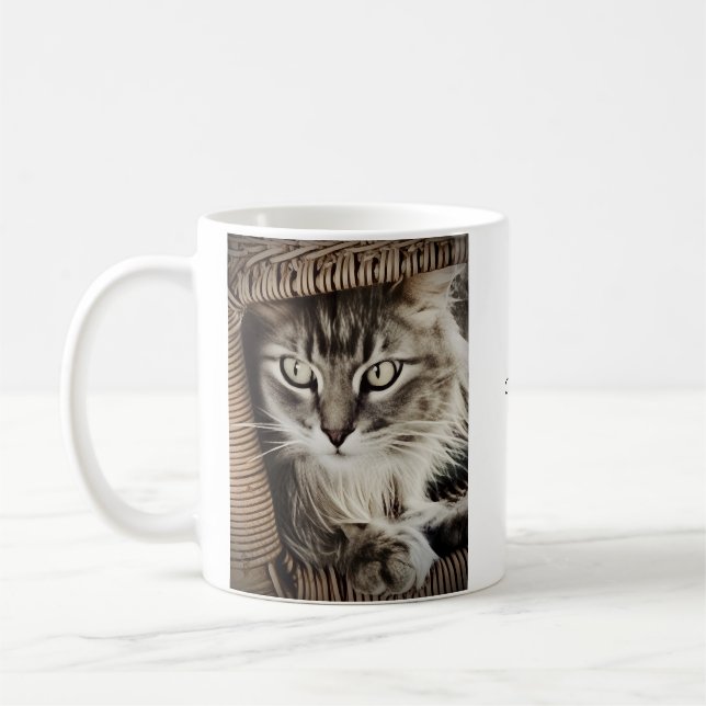 You Are So Beautiful! Cat Coffee Mug (Left)