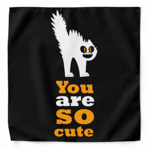 You are so cute frustred cat bandana