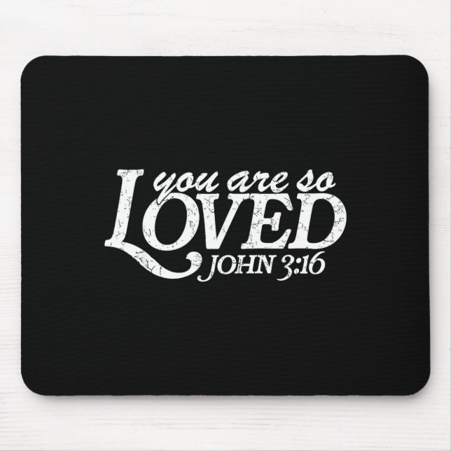 You Are So Loved Christian Verse Valentine's Day B Mouse Pad (Front)