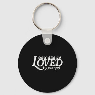 You Are So Loved Christian Verse Valentines Day Bi Keychain