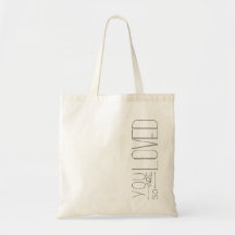 You Are So Loved Hand Lettered Tote Bag