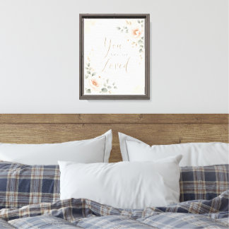 You Are So Loved Nursery Wall Art | Boho Floral 
