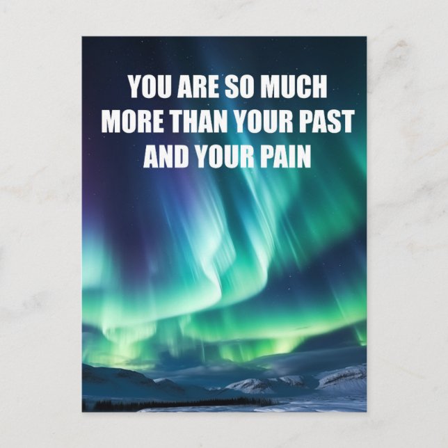 You Are So Much More Than Your Past Holiday Postcard (Front)