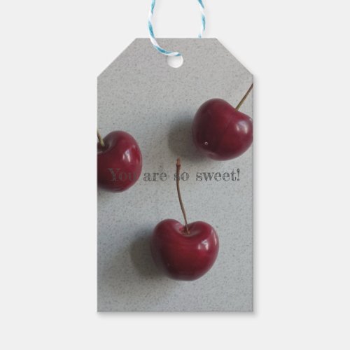 You Are So Sweet Cherry Gift Tags