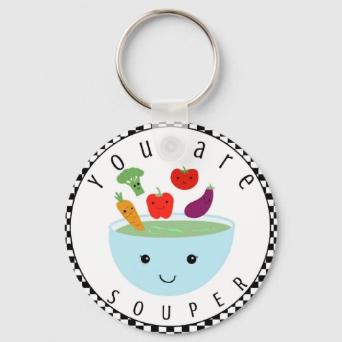 you are souper chef teacher gift keychain