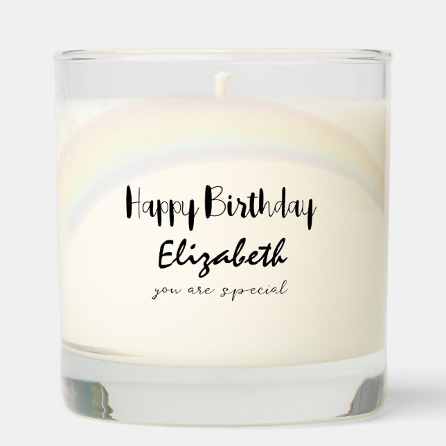 You Are Special Birthday Rainbow Colorful Scented Candle (Front)