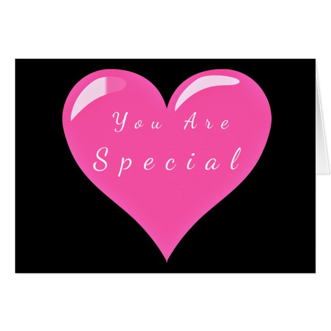 You Are Special Card Heart - Love (Front Horizontal)